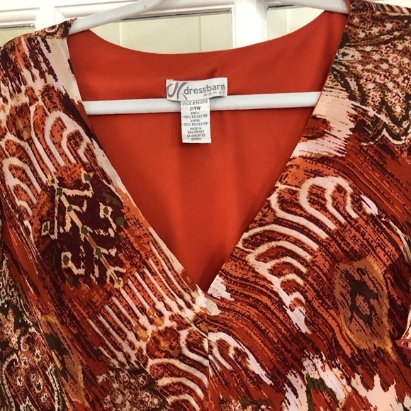 Dressbarn Woman Patterned Maxi Dress size 24W - Picture 6 of 9